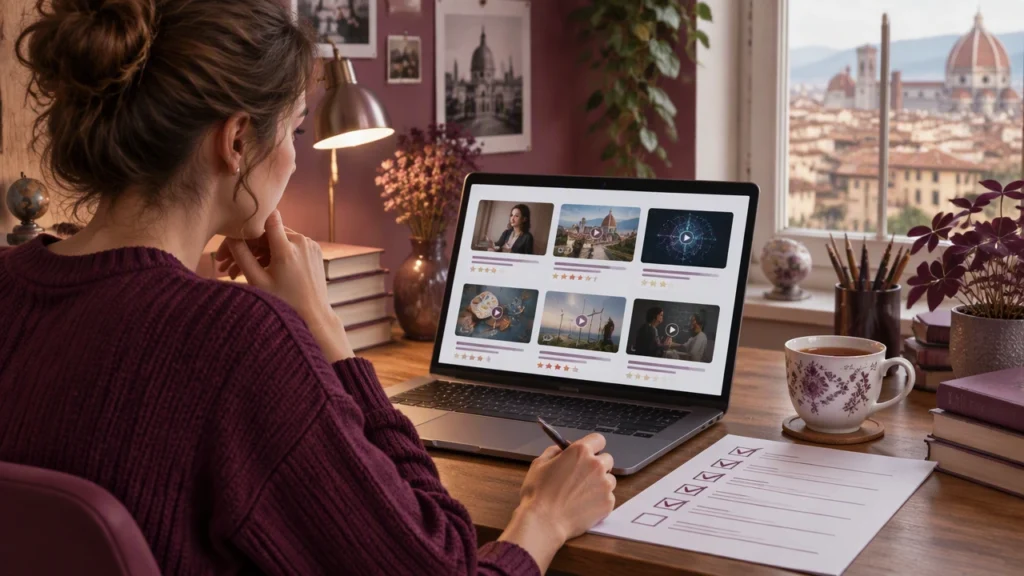 Learning through the internet, one session at a time
