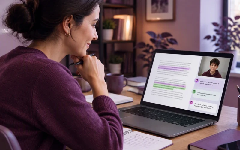 giving feedback on digital assignments