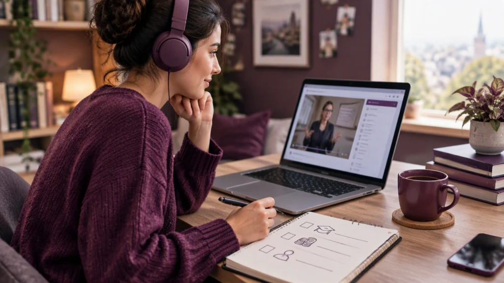 Học qua internet, từng phiên một: Danh sách kiểm tra rõ ràng để so sánh chất lượng, chi phí và mức độ phù hợp của khóa học