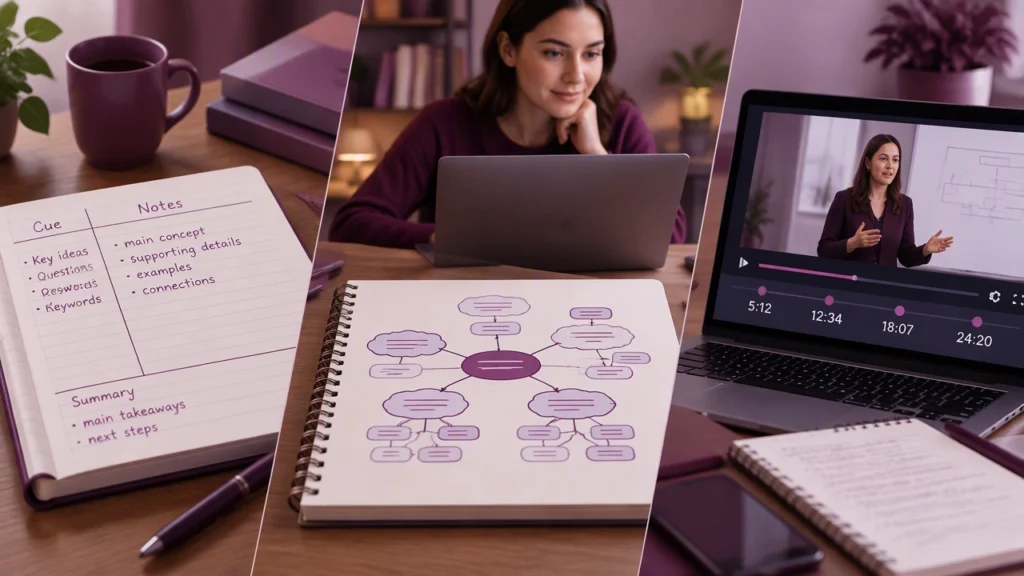 Cornell Notes vs. Mind Maps vs. Timestamps cho bài học video trực tuyến: phương pháp ghi chú tốt nhất khi xem bài học video trực tuyến